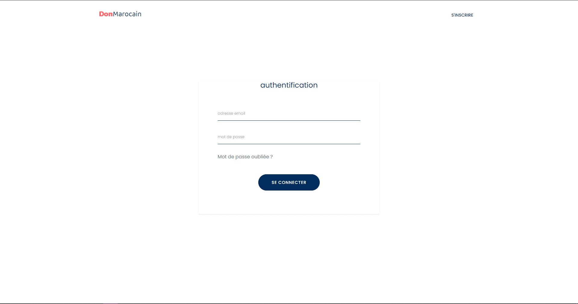 Donation Web Platform screenshot 1