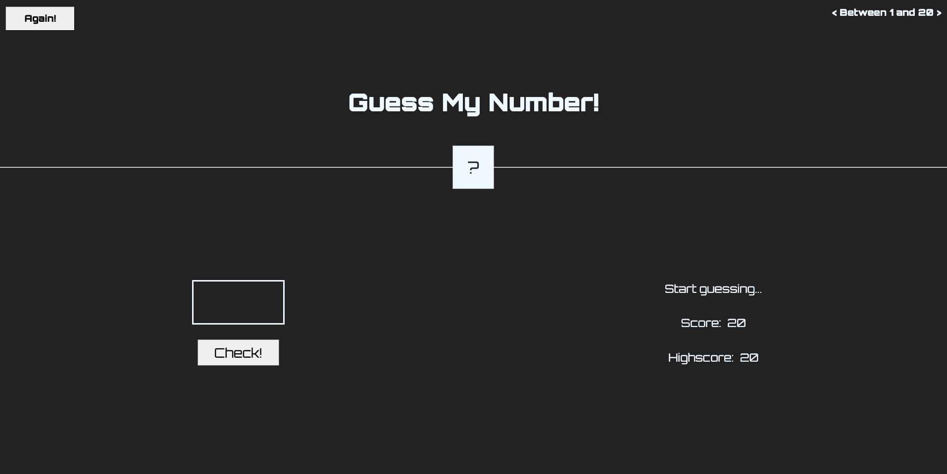 Guess My Number Game screenshot 1