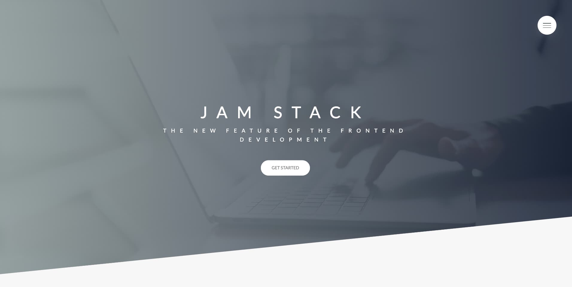 Jam Stack Landing Page screenshot 1