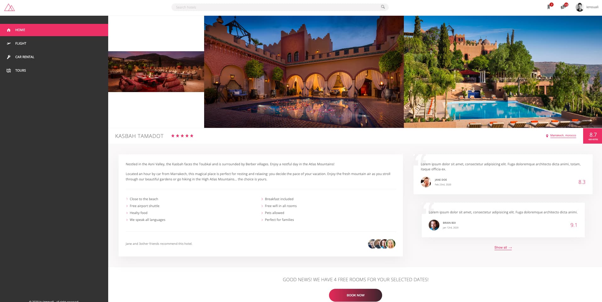 Template Landing page screenshot 1